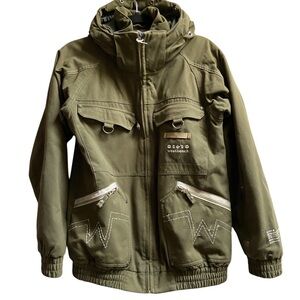 Westbeach khaki winter Adapt series hooded jacket Sz M